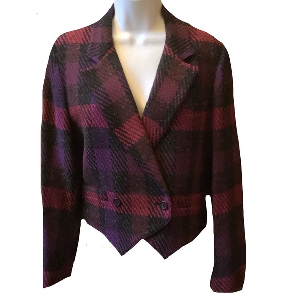 Vintage Christian Dior Wool Blazer Petite Size 12